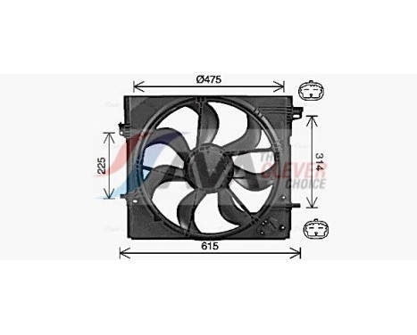 Cooling fan DN7540 Ava Quality Cooling
