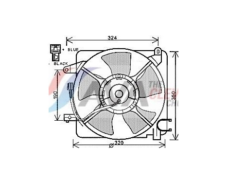 Cooling fan DW7519 Ava Quality Cooling