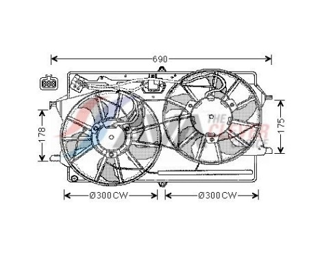 Cooling fan FD7507 Ava Quality Cooling