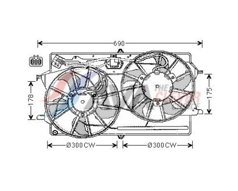 Cooling fan FD7510 Ava Quality Cooling