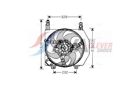 Cooling fan FD7525 Ava Quality Cooling