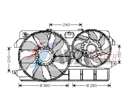 Cooling fan FD7535 Ava Quality Cooling