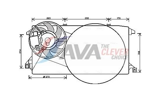 Cooling fan FD7545 Ava Quality Cooling