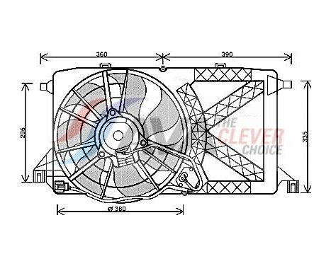 Cooling fan FD7548 Ava Quality Cooling