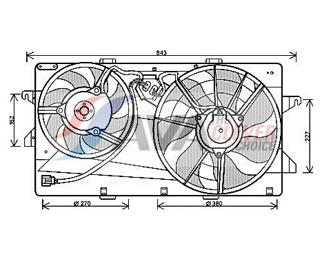 Cooling fan FD7549 Ava Quality Cooling