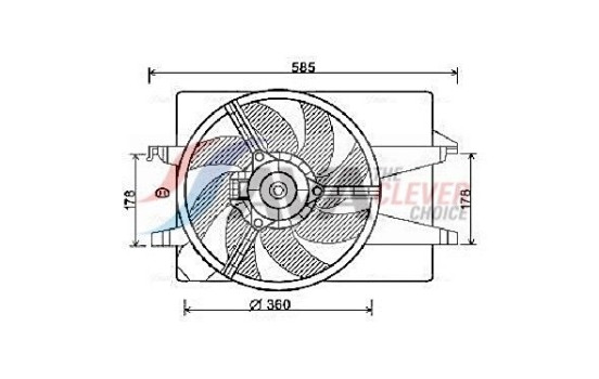 Cooling fan FD7551 Ava Quality Cooling
