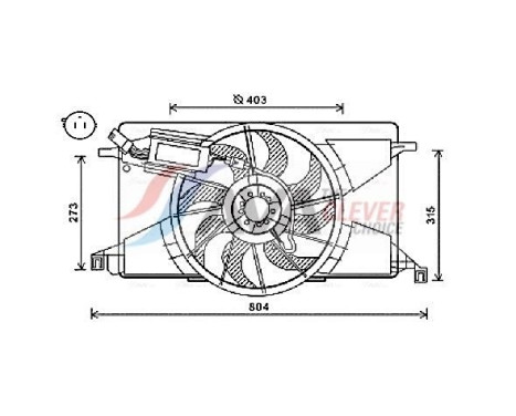 Cooling fan FD7565 Ava Quality Cooling