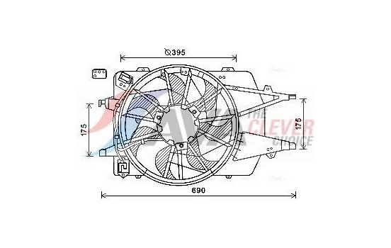 Cooling fan FD7577 Ava Quality Cooling