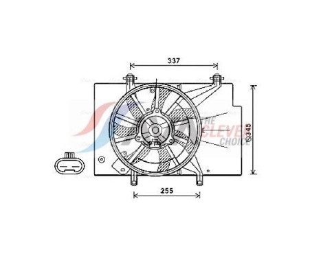 Cooling fan FD7582 Ava Quality Cooling