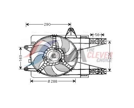 Cooling fan FT7284 Ava Quality Cooling