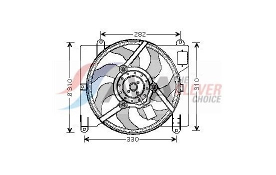Cooling fan FT7504 Ava Quality Cooling