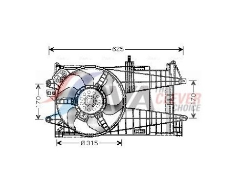Cooling fan FT7519 Ava Quality Cooling