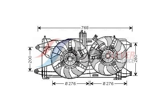 Cooling fan FT7522 Ava Quality Cooling