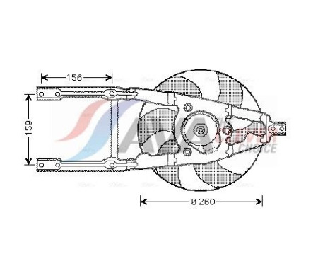 Cooling fan FT7545 Ava Quality Cooling