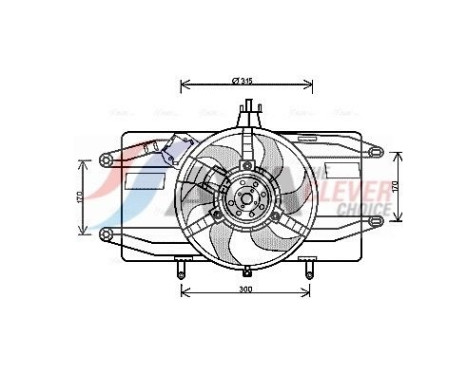 Cooling fan FT7556 Ava Quality Cooling
