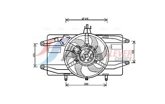 Cooling fan FT7556 Ava Quality Cooling