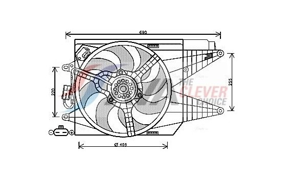 Cooling fan FT7566 Ava Quality Cooling