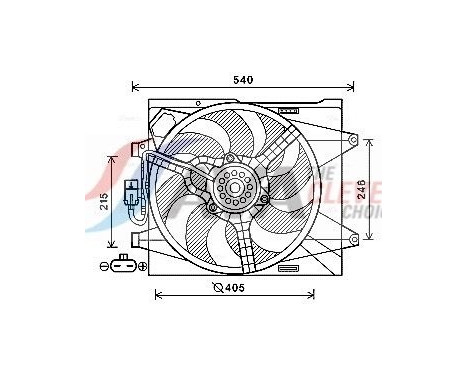 Cooling fan FT7582 Ava Quality Cooling