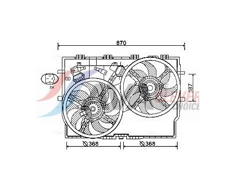 Cooling fan FT7588 Ava Quality Cooling