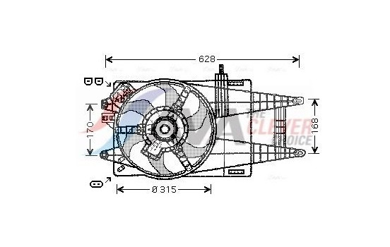 Cooling fan FT7592 Ava Quality Cooling
