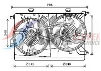 Cooling fan FT7608 Ava Quality Cooling