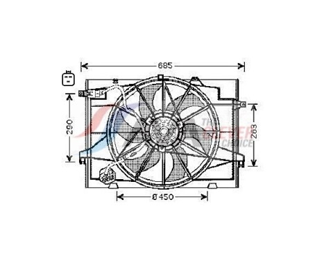 Cooling fan HY7519 Ava Quality Cooling