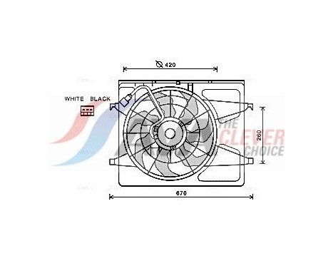 Cooling fan HY7530 Ava Quality Cooling