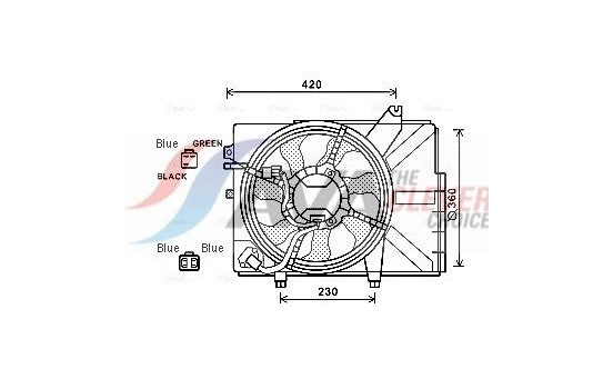 Cooling fan HY7532 Ava Quality Cooling