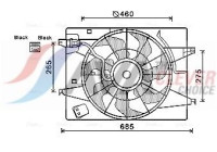 Cooling fan HY7533 Ava Quality Cooling