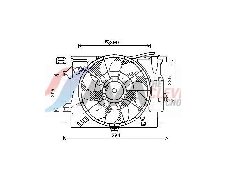 Cooling fan HY7546 Ava Quality Cooling