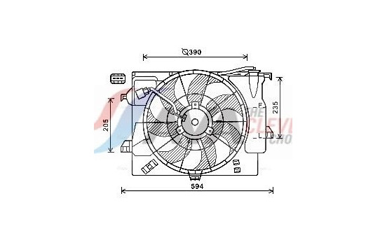Cooling fan HY7546 Ava Quality Cooling