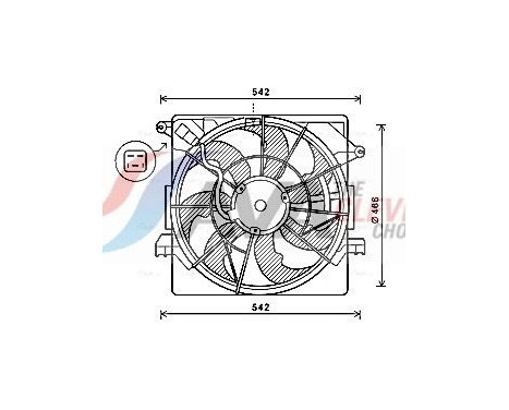Cooling fan HY7550 Ava Quality Cooling