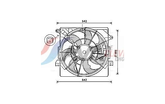 Cooling fan HY7550 Ava Quality Cooling
