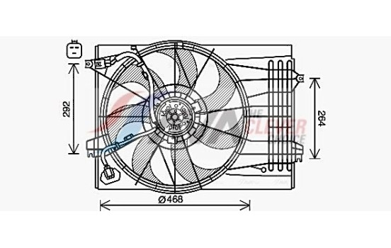 Cooling fan HY7572 Ava Quality Cooling