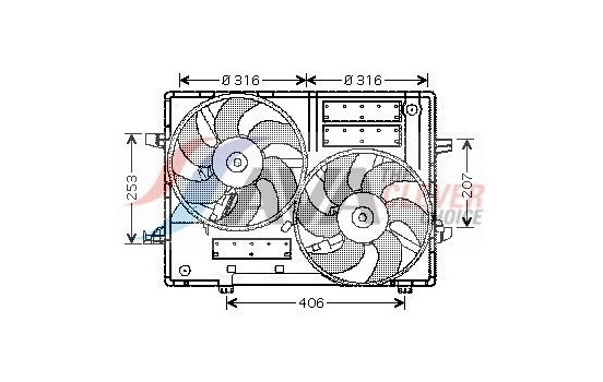 Cooling fan JR7501 Ava Quality Cooling