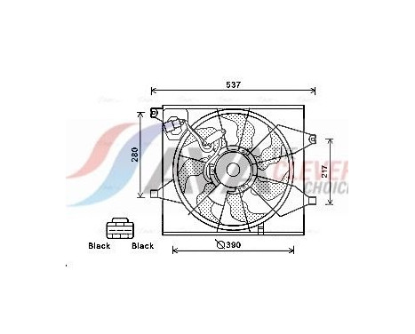 Cooling fan KA7524 Ava Quality Cooling