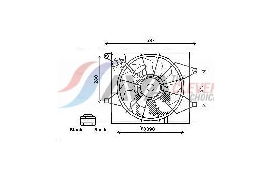 Cooling fan KA7524 Ava Quality Cooling