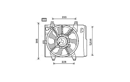 Cooling fan KA7526 Ava Quality Cooling