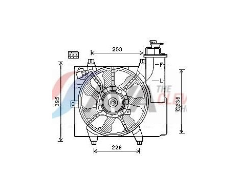 Cooling fan KA7528 Ava Quality Cooling