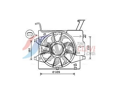 Cooling fan KA7536 Ava Quality Cooling