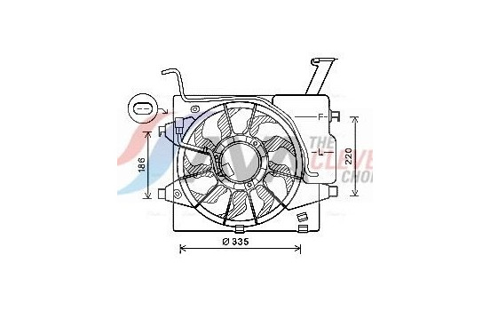 Cooling fan KA7536 Ava Quality Cooling