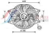 Cooling fan KA7537 Ava Quality Cooling