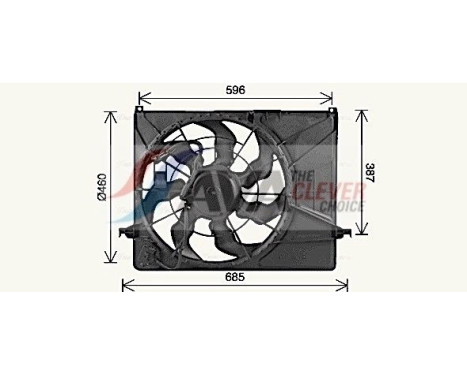 Cooling fan KA7545 Ava Quality Cooling, Image 2
