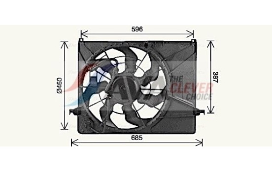 Cooling fan KA7545 Ava Quality Cooling, Image 2