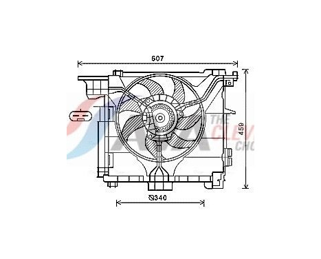 Cooling fan MC7507 Ava Quality Cooling
