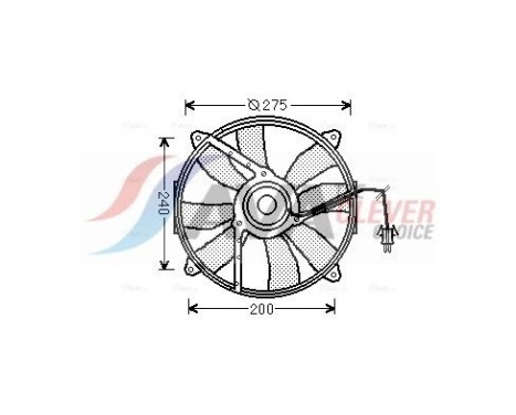 Cooling fan MS7521 Ava Quality Cooling
