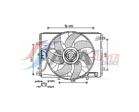 Cooling fan MS7522 Ava Quality Cooling