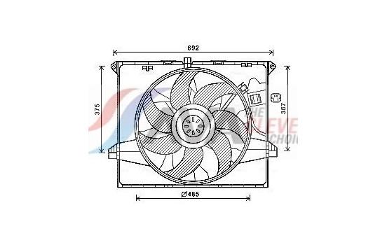 Cooling fan MS7671 Ava Quality Cooling