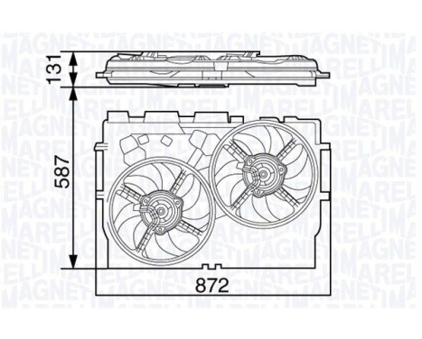 Cooling fan MTC582AX Magneti Marelli