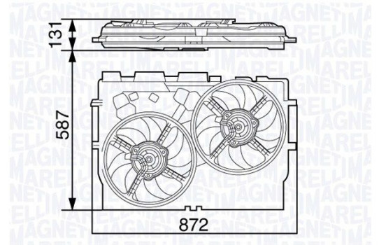 Cooling fan MTC582AX Magneti Marelli